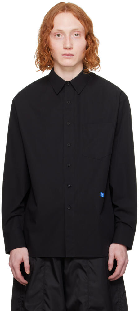 ADER error Black Significant Button Shirt Cover