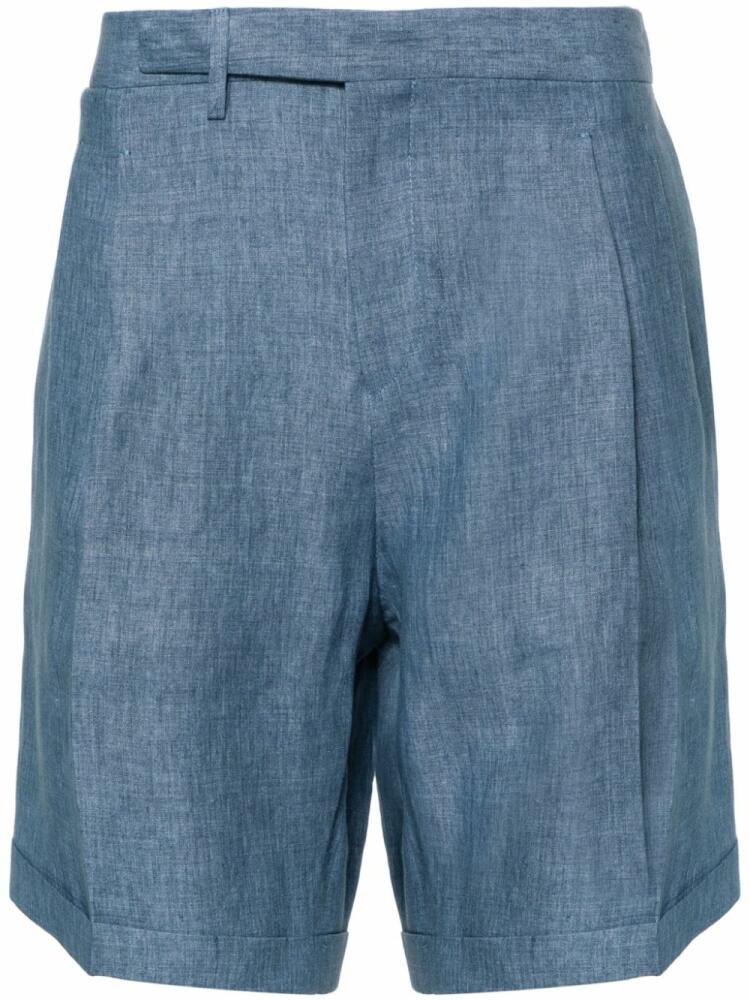 Briglia 1949 Amalfis linen bermuda shorts - Blue Cover