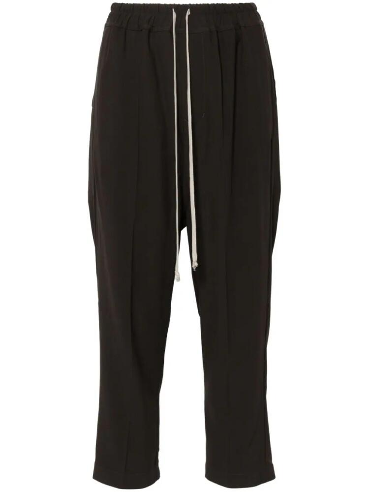 Rick Owens drop-crotch cropped trousers - Grey Cover