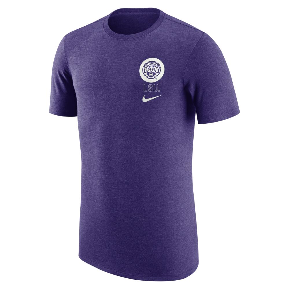 LSU Nike Men's College Crew-Neck T-Shirt in Purple Cover