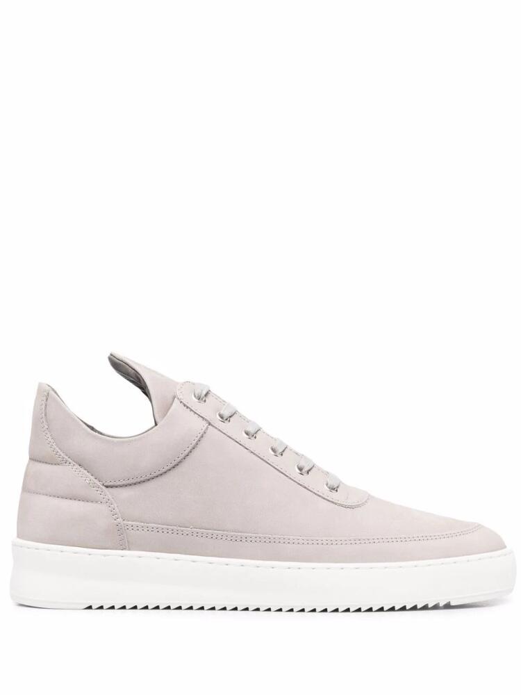 Filling Pieces leather high-top sneakers - Grey Cover