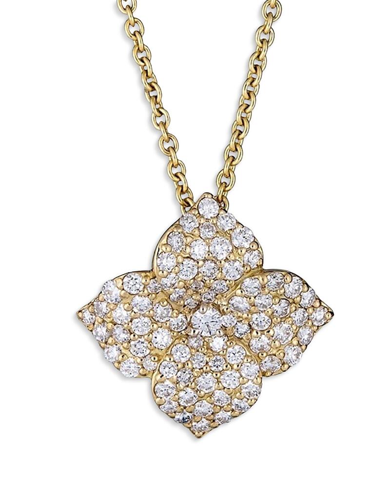 Piranesi 18K Yellow Gold Diamond Large Flower Necklace; 18 Cover