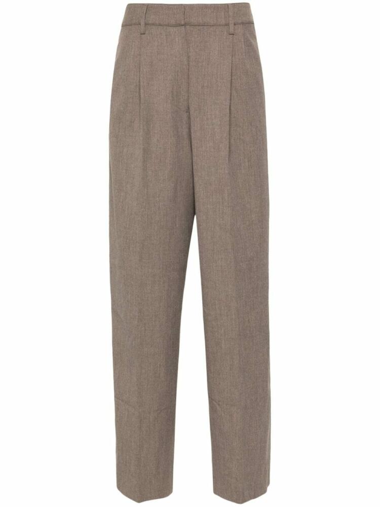 Beaufille pleated straight trousers - Brown Cover