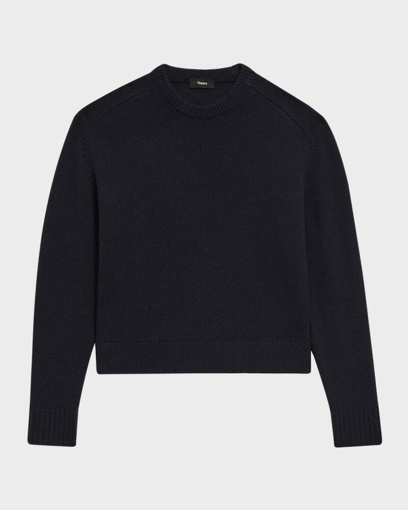 Theory Cashmere Cropped Crewneck Sweater Cover