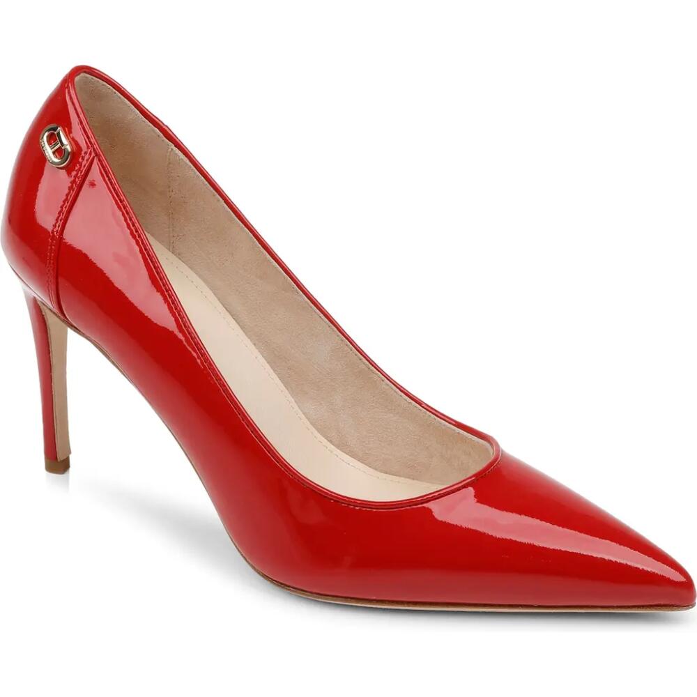 Dee Ocleppo Santorini Pointed Toe Pump in Red Leather Cover