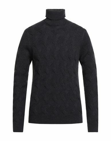 Fred Mello Man Turtleneck Midnight blue Acrylic, Wool Cover