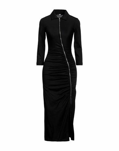 Karl Lagerfeld Jersey Shirt Dress Woman Maxi dress Black Cotton Cover