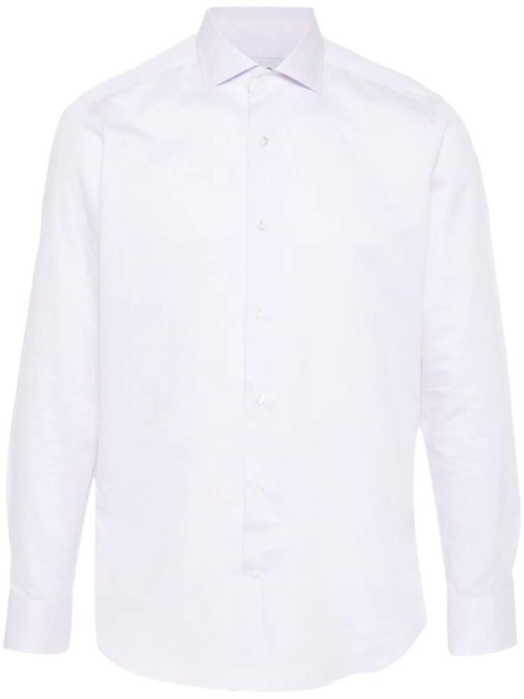 D4.0 classic-collar cotton shirt - Pink Cover