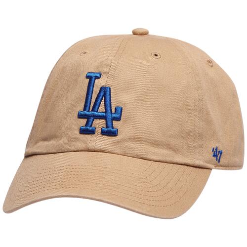 47 Brand Dodgers Clean Up Cap - Mens Khaki/White Cover