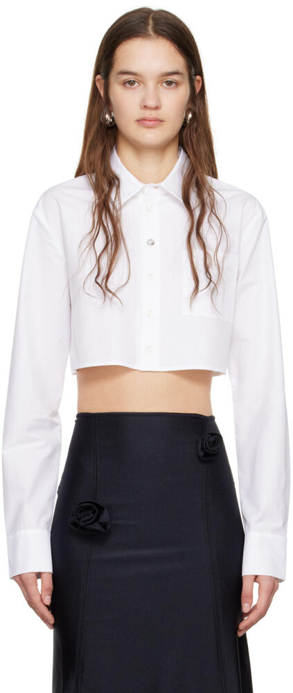 Coperni White Cropped Shirt Cover