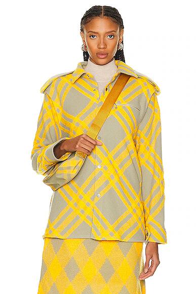 Burberry Long Sleeve Shirt in Yellow Cover