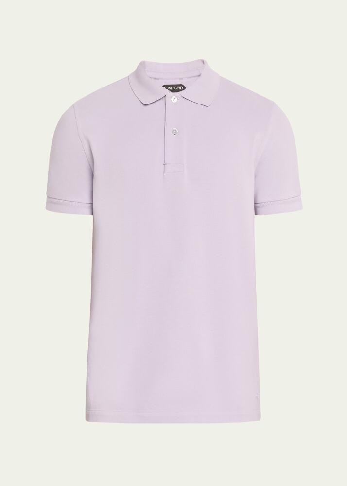 TOM FORD Men's Cotton Pique Polo Shirt Cover