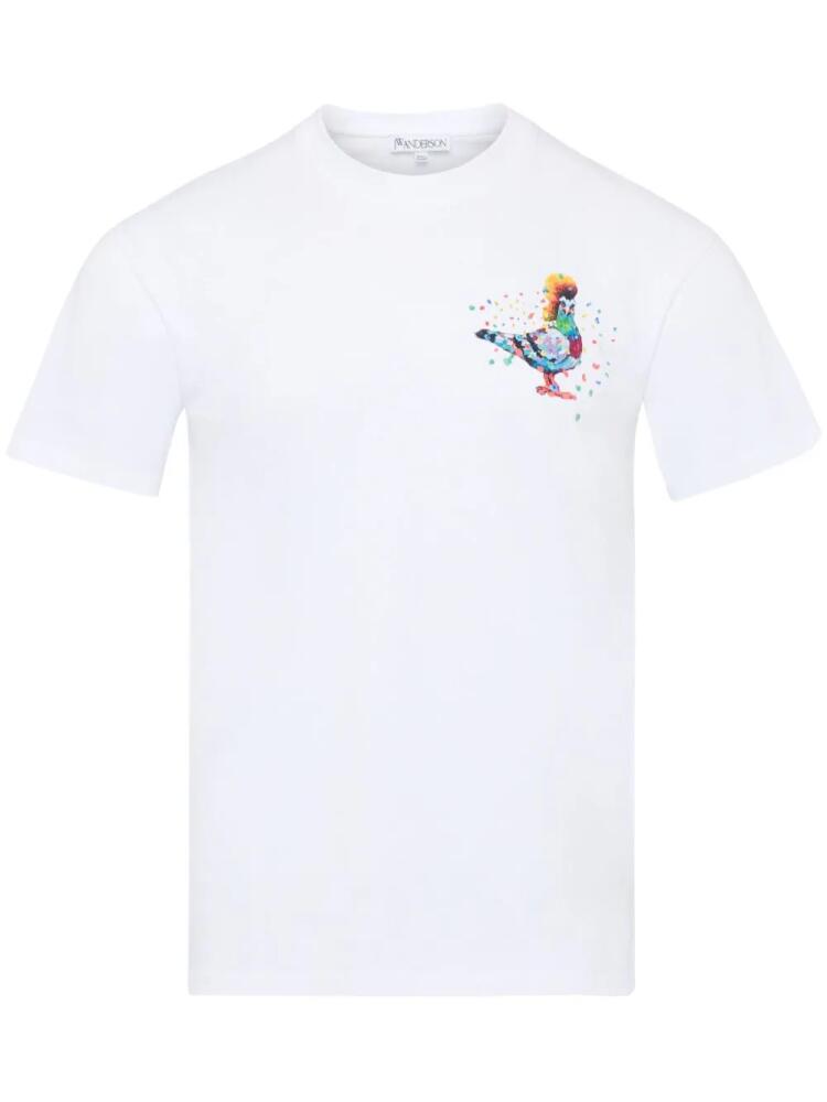 JW Anderson Pigeon organic-cotton T-shirt - White Cover