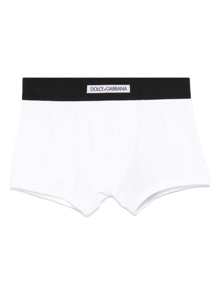 Dolce & Gabbana logo-waistband boxers - White Cover