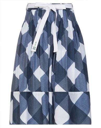 High Woman Midi skirt Blue Cotton Cover