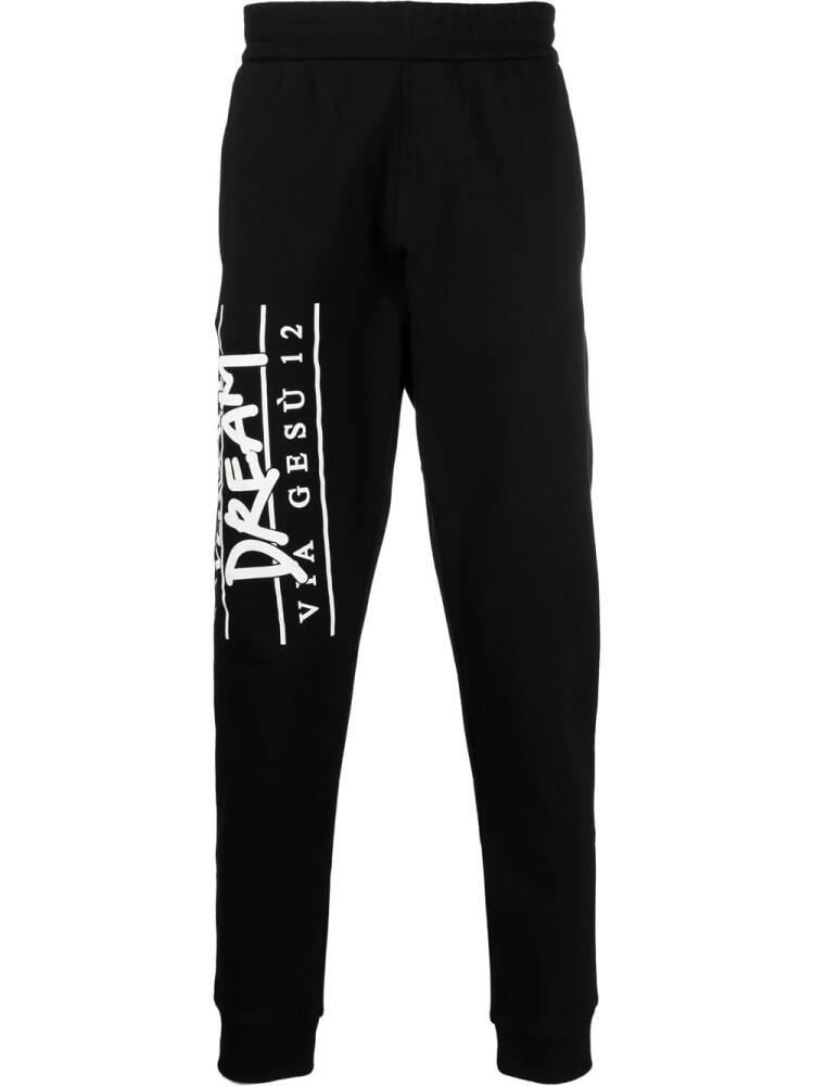 Versace logo-print track pants - Black Cover