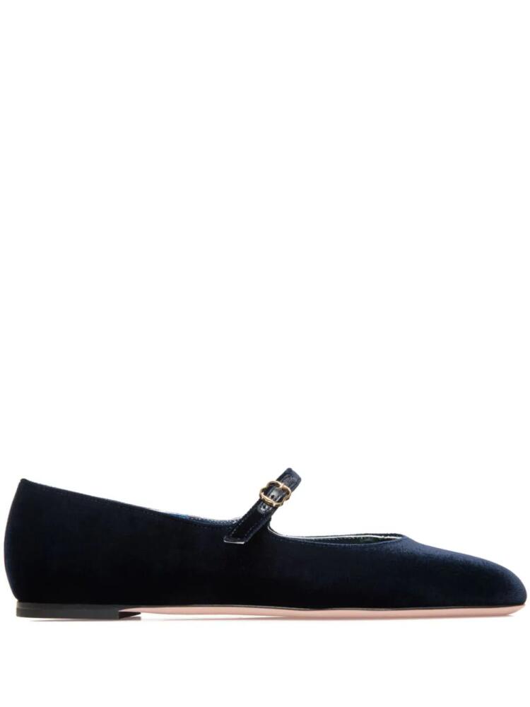 Bally velvet ballerina shoes - Blue Cover