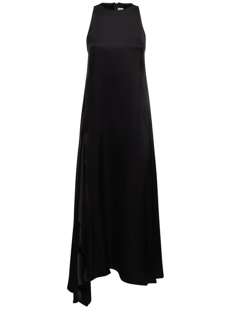 JW ANDERSON Sleeveless Draped Satin Midi Dress Cover