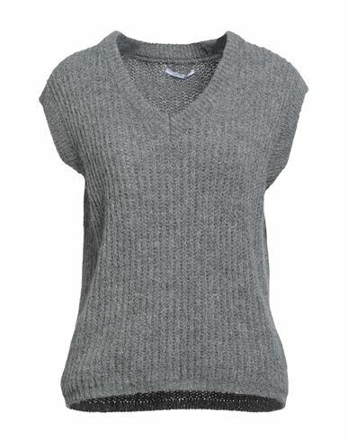 Biancoghiaccio Woman Sweater Grey Acrylic, Polyamide, Viscose, Wool Cover