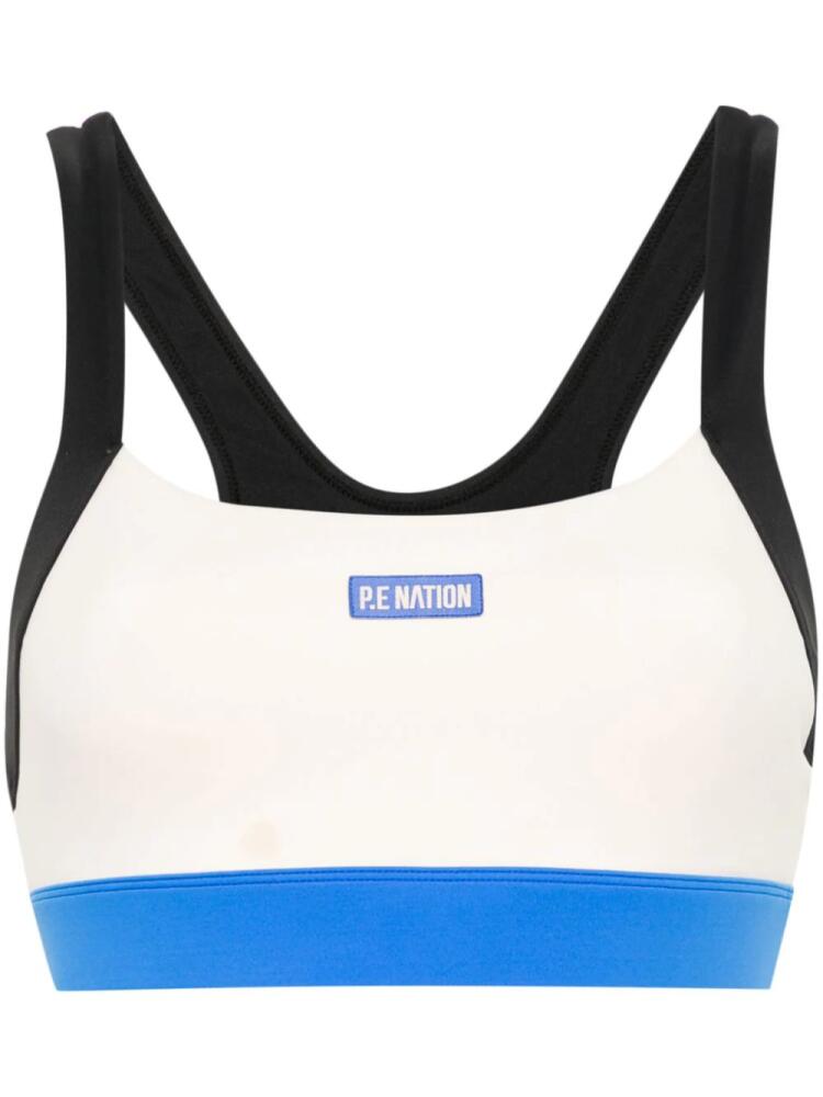 P.E Nation Reaction Time sports bra - Neutrals Cover