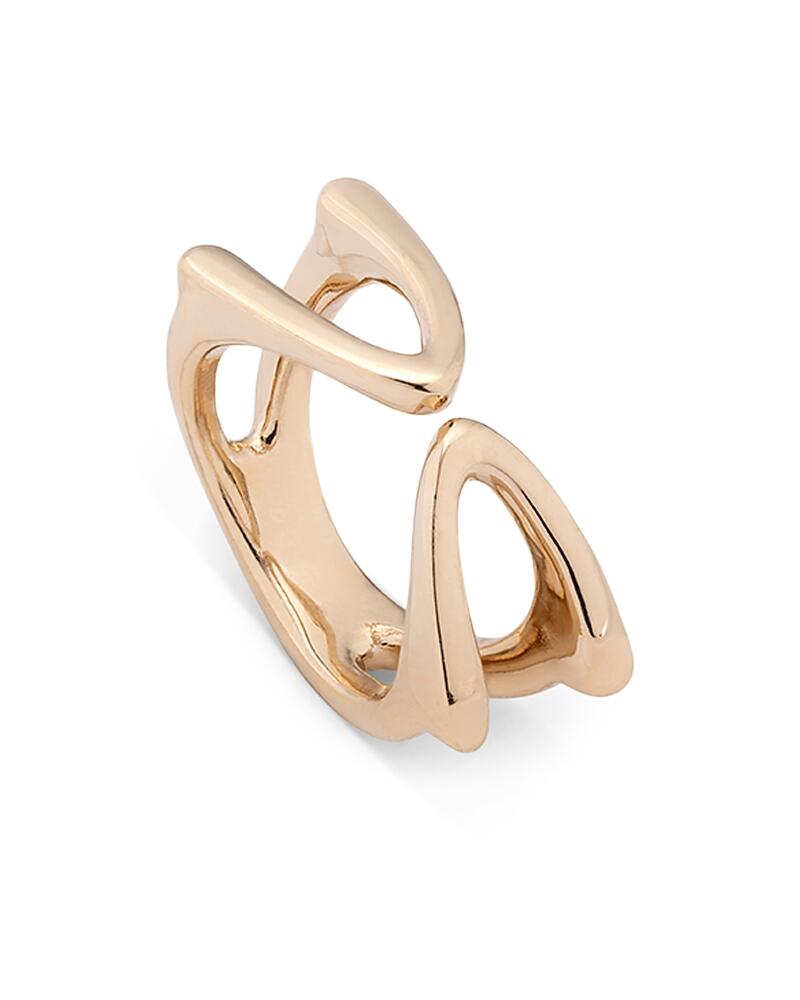 Uno de 50 Stand Out Open Curve Ring in 18K Gold Plated Cover