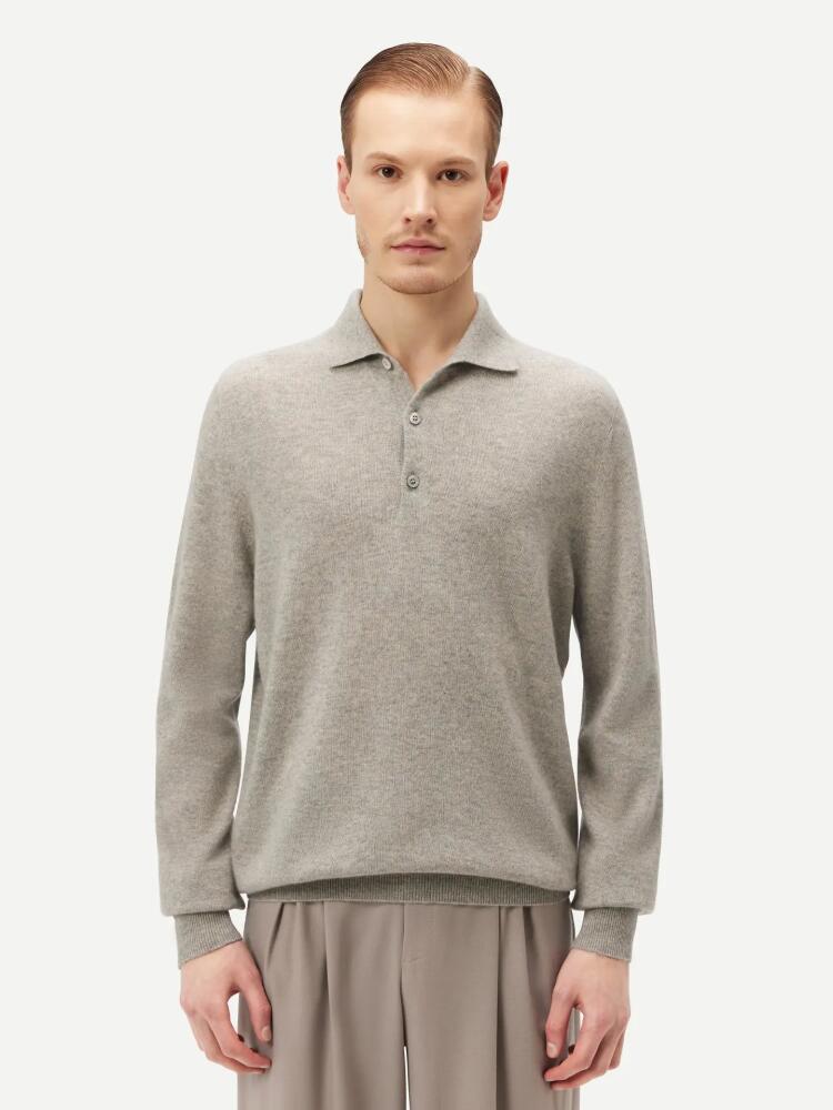 Gobi Cashmere Polo Neck Sweater in Dawn Blue Cover