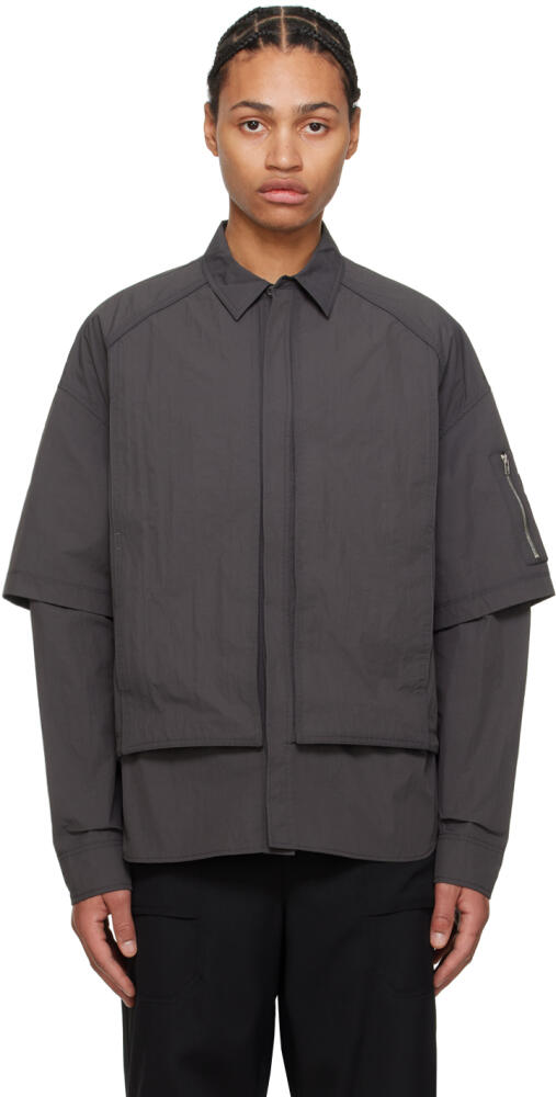 Juun.J Gray Layered Shirt Cover