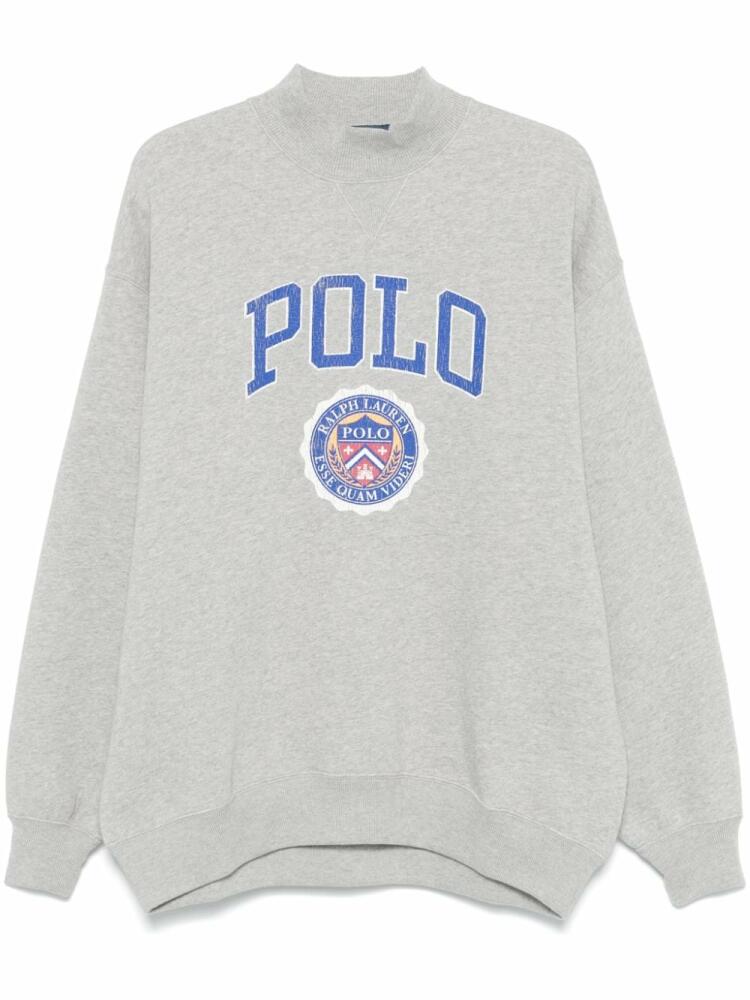 Polo Ralph Lauren distressed-logo sweatshirt - Grey Cover