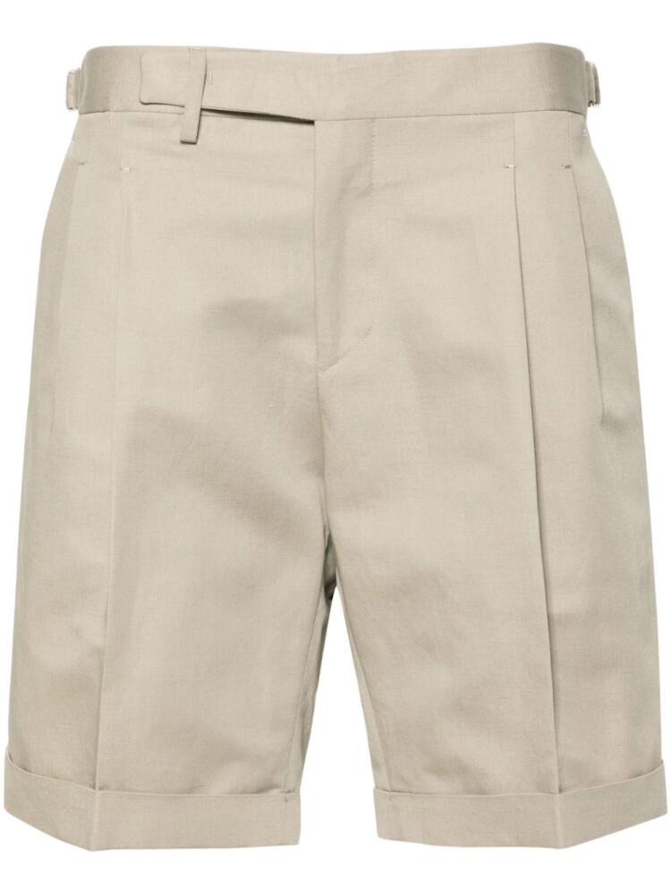 Briglia 1949 Amalfis pleat-detail bermuda shorts - Neutrals Cover