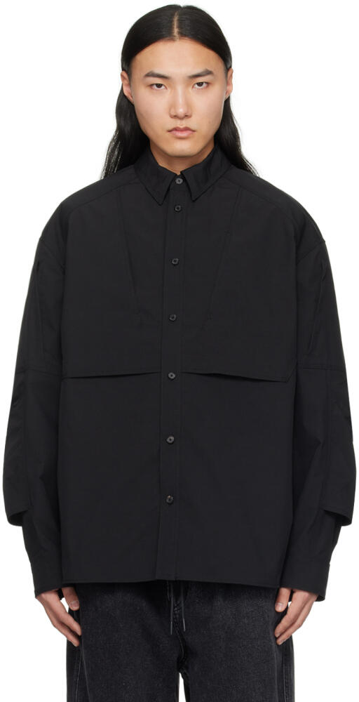 Juun.J Black Button Shirt Cover