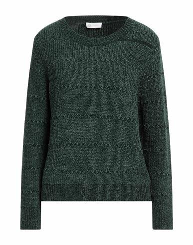 Diana Gallesi Woman Sweater Dark green Polyester Cover