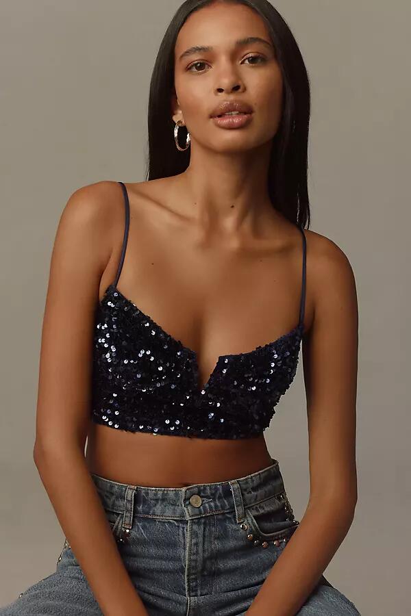 By Anthropologie The Eve Sequin Bralette Cover