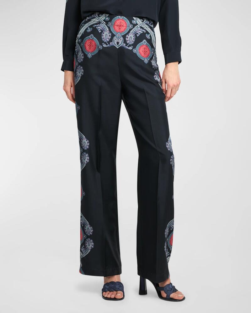 Etro Medallion Engineered Wide-Leg Pants Cover