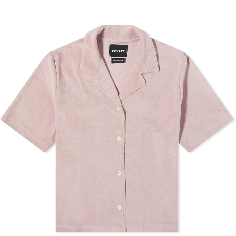 Howlin by Morrison Women's Howlin' Cocktail In Towel For The Girls Short Sleeve Shirt in Cloud Pink Cover