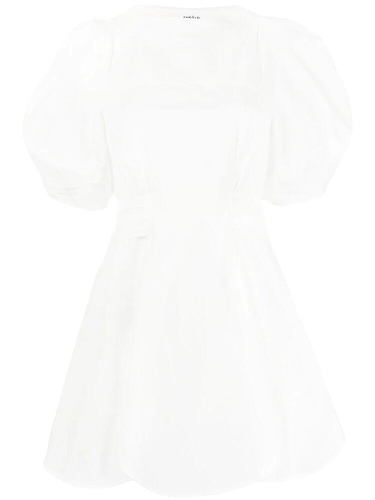 Enföld cotton puff-sleeve blouse - White Cover