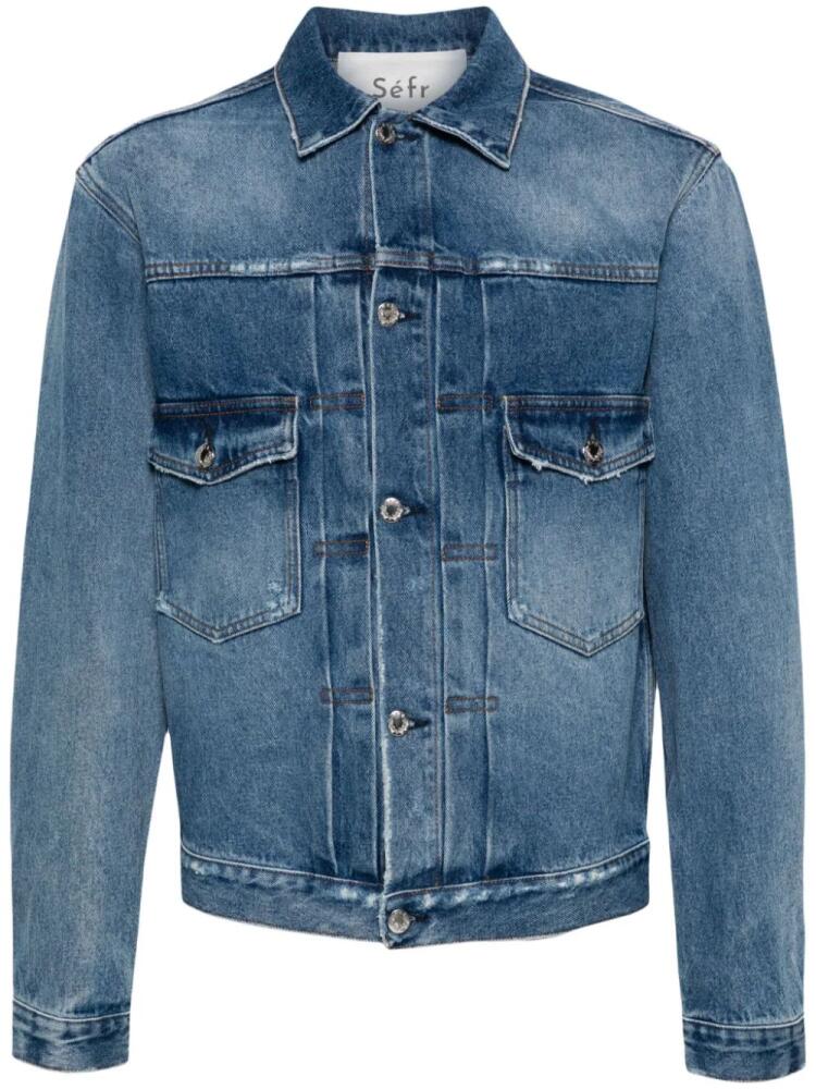 Séfr Elu denim jacket - Blue Cover