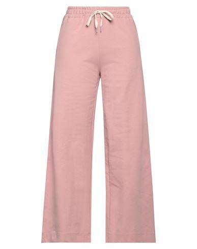 Bellwood Woman Pants Pastel pink Cotton, Elastane Cover