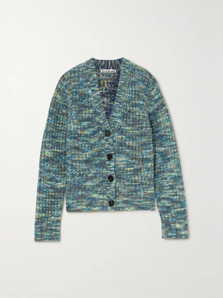 Acne Studios - Mélange Wool Cardigan - Blue Cover