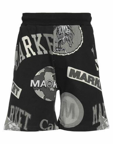 Market Man Shorts & Bermuda Shorts Black Cotton Cover