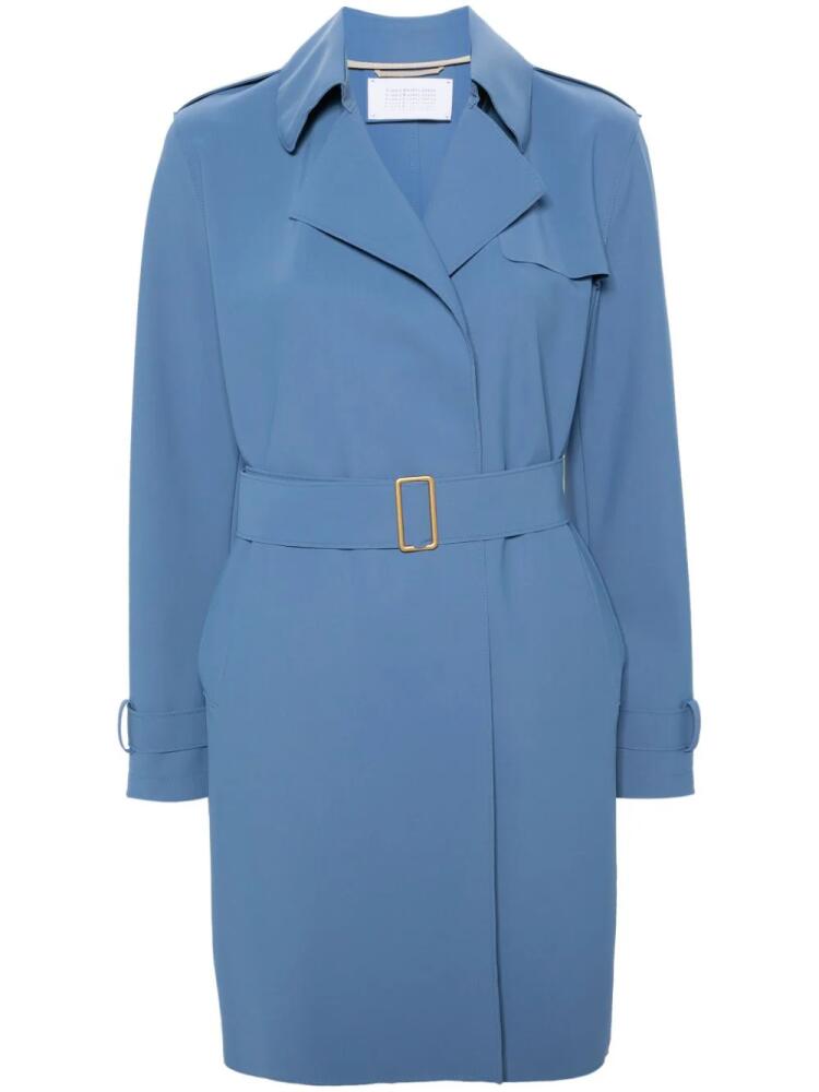 Harris Wharf London belted trench coat - Blue Cover