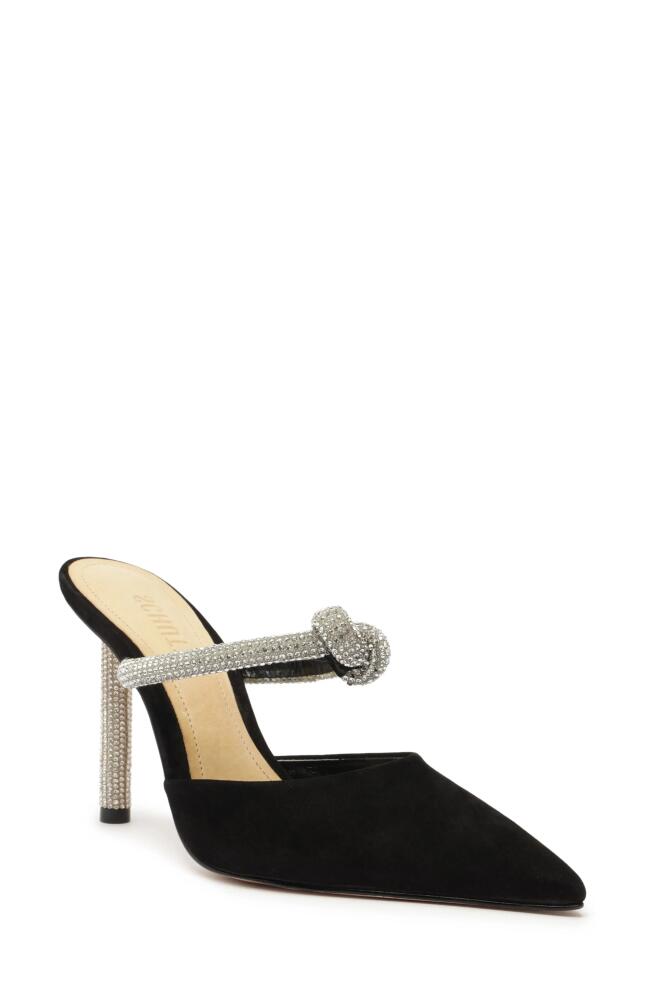 Schutz Pearl Pointed Toe Pump in Black Cover