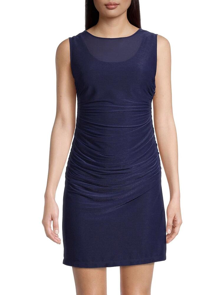 Jason Wu Women's Ruched Jersey Mini Dress - Navy Cover