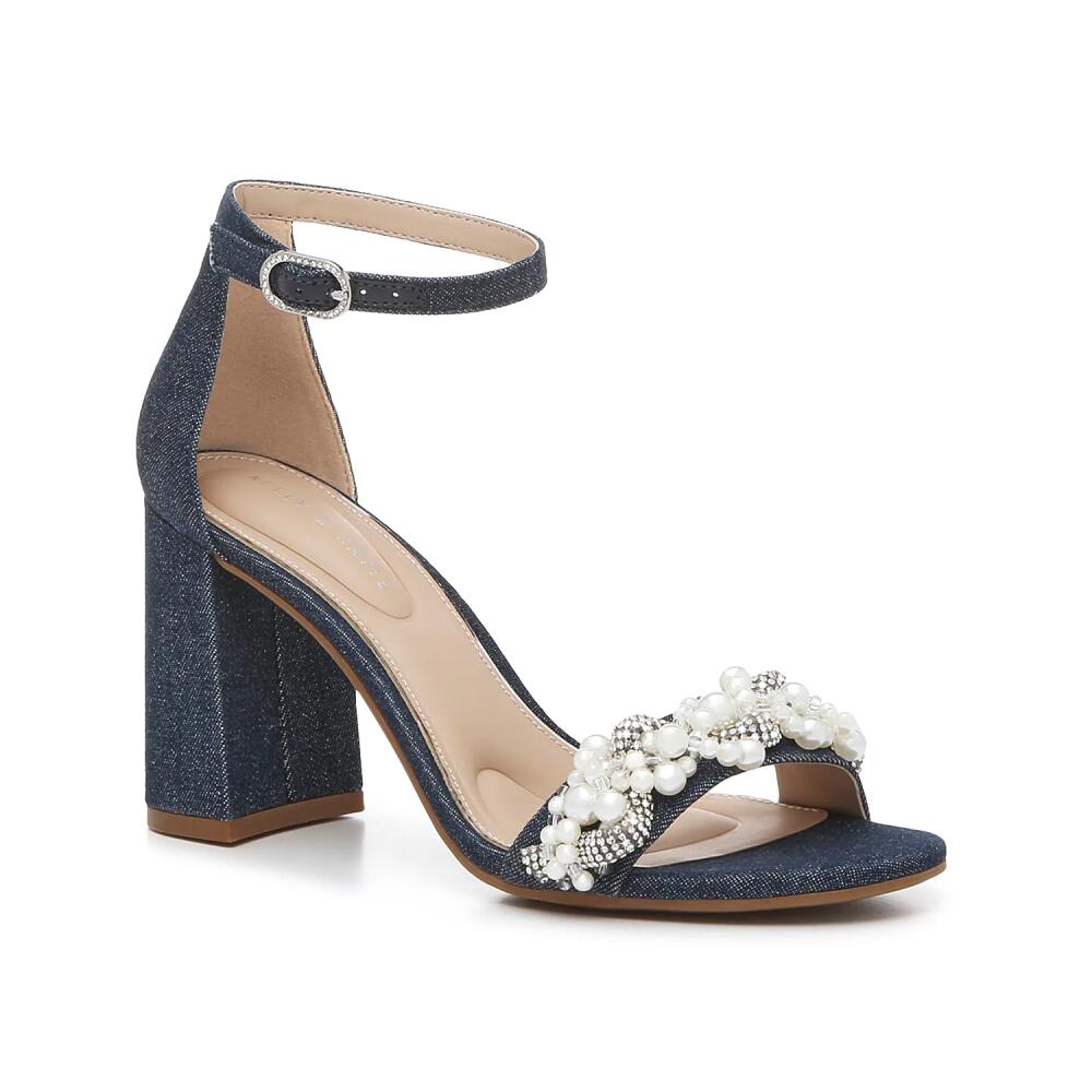 Kelly & Katie Drema Sandal | Women's | Navy Denim Fabric Cover