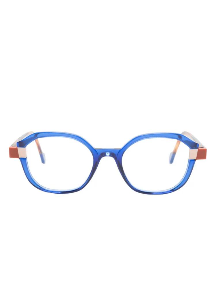 Face À Face Blink 1 round-frame glasses - Blue Cover