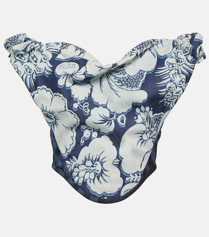 Vivienne Westwood Sunday floral denim corset top Cover