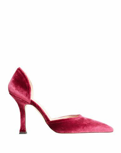 8 By Yoox Velvet Pumps Woman Pumps Garnet Textile fibers Cover