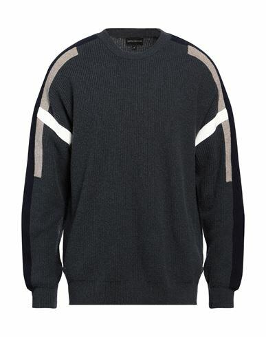 Emporio Armani Man Sweater Navy blue Polyamide, Wool, Viscose, Cashmere Cover