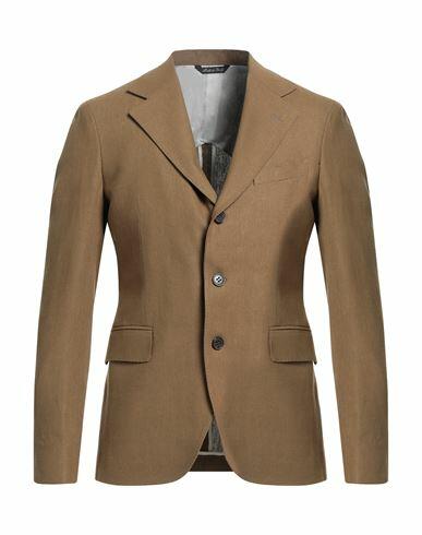 Brian Dales Man Blazer Camel Linen Cover