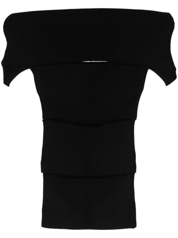 Peter Do cut-out top - Black Cover