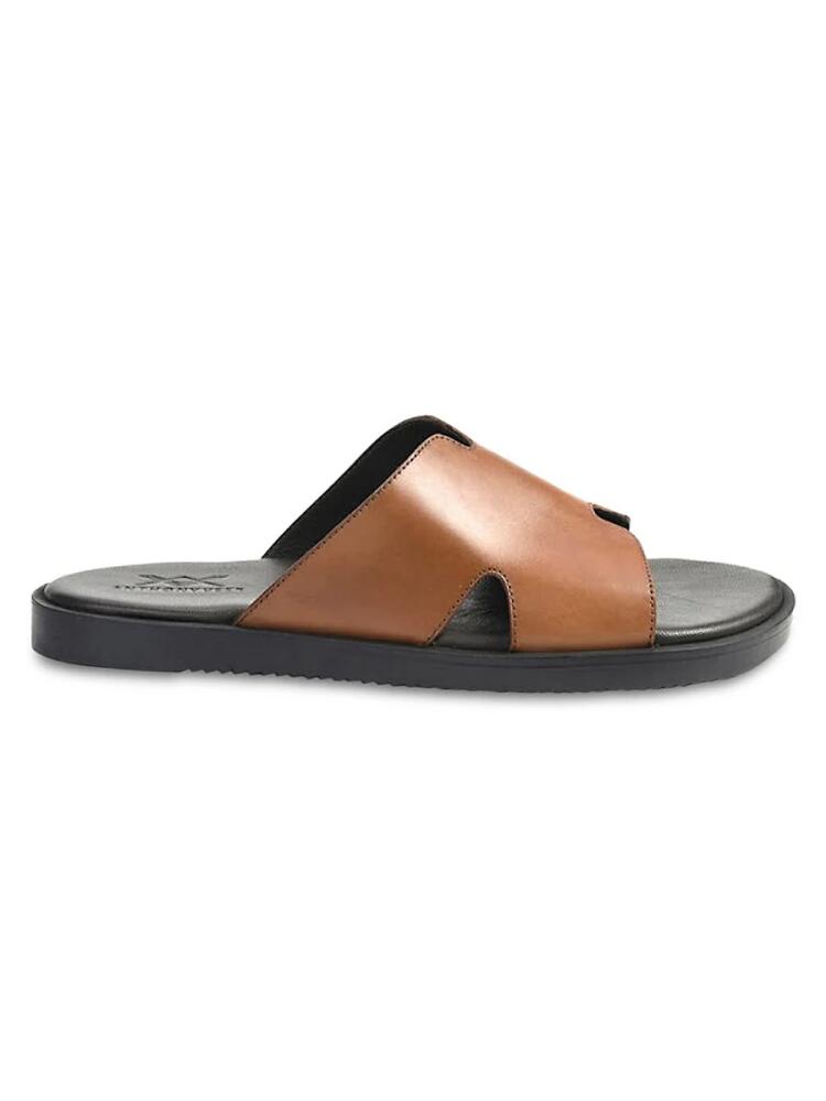 Anthony Veer Men's Marrakesh Leather Slides - Tan Cover